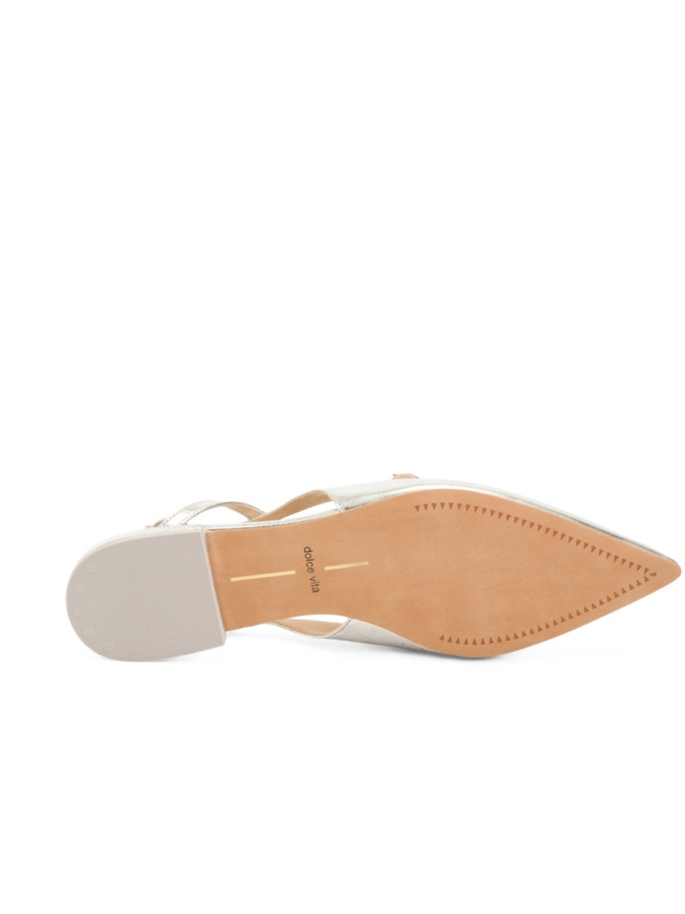 Dolce Vita Metallic Silver pamla wide flats size 7,5W NWT - Picture 4 of 4